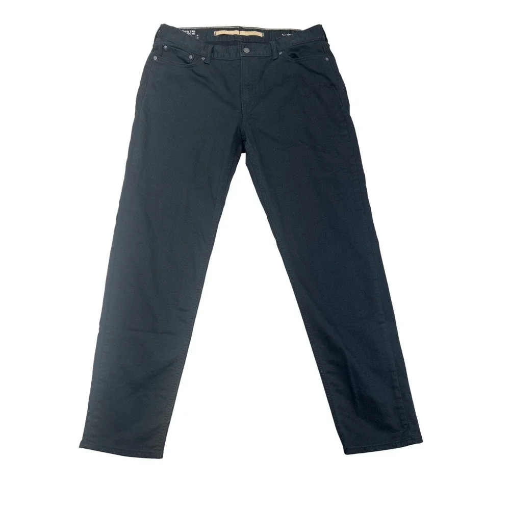 Banana Republic Travel Jean Mens 35x32 Black Athletic Fit Stretch Pants Classic